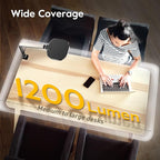 Desk Lights for Home Office, 1200 Lumen LED Desk Lamps with Clamp, Highly Eye-Caring Video Conference Light for Computer, 3 Color 10 Brightness Levels for Ideal Lighting, Remote, Memory & Timer