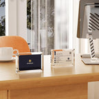 Mini Picture Frame 2.5x3.5 inch Acrylic Magnetic Photo Business Clear Card Frame 20mm Thick Double Sided Wallet Size Desktop Display Frames for Cards Photos Office Home Decor 5 PCS