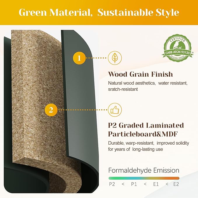 Large Green Fluted 3 Drawer Dresser Set of 2, Chest of Drawers with Ball Bearing Slide Modern 30 inch Tall Wood Nightstand with Spacious Storage for Bedroom Hallway Living Room Entryway