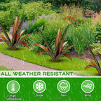 DIY Metal Agave Plant Art Yard Tequila Art Sculpture, Tequila Rustic Garden Sculpture Statue Outdoor Decor,Agave Metal Plants for Yard, Garden Lawn Ornaments (9 Leaves -Green)