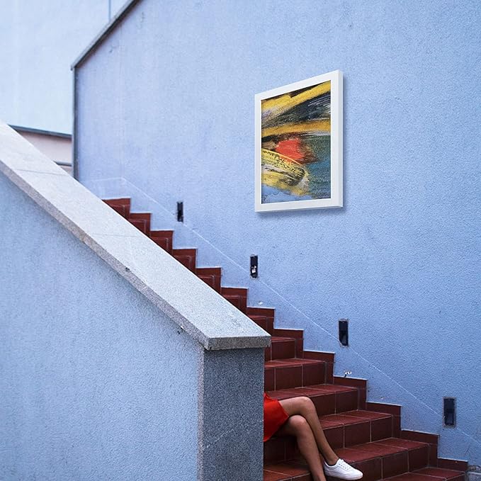 VCK 16x20 Poster Frames 3 Pack White MDF Wood and Polished Plexiglass Frame,Display Pictures in Horizontal and Vertical