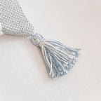 BlissBlush Decorative Lumbar Throw Pillow Cover 14x24 Boho Coastal Blue Accent Cushion for Couch Sofa Farmhouse Pillowcase for Bedroom Living Room Home Décor Cover ONLY