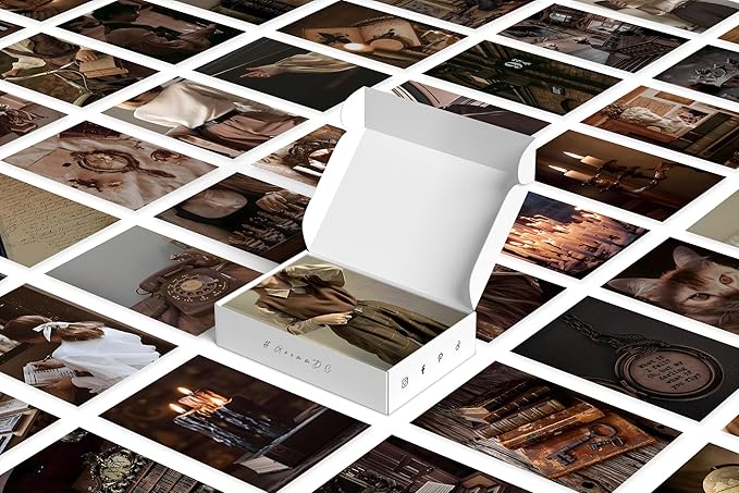 Y2K BOO Dark Academia Wall Collage Kit - 50 Classic & Mysterious 4"x6" Photos for Dorm Decor, Gift for Teen Girls & College Students, Vintage Classic Themes, Ideal for Birthdays & Holidays