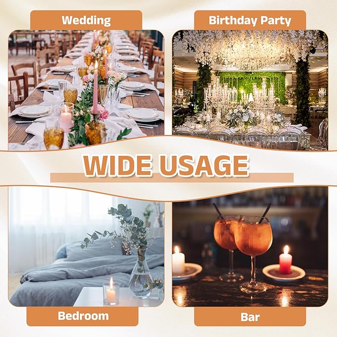 uxcell Hurricane Candle Holder (H:3.9" OD:2.6"), Pillar Floating Candles Holder Clear Glass Cylinder Flower Vases for Table Centerpiece Wedding Party Home Decoration 2Pcs