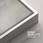 SIGNFORD Framed Canvas Print Wall Art Set Soft Gray and Blue Abstract Neutral Illustration Modern Art Decorative Nordic Nature for Living Room, Bedroom, Office - 16"x24"x2 White