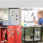 HELPLEX Acrylic Fridge Magnetic Frame, 6 Pack Polaroid Magnet Frame 2.36 x 3.54 Inch Double Sided Refrigerator Magnet Picture Frame for Fujifilm Instax Mini, Clear Photo Display Frames