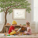 Winnie The Pooh Hundred Acre Wood Map - 11x14 Art Print (Unframed) | Neutral Nursery Decor | Kids Bedroom Wall Decor | A. A. Milne | Boys Room or Girls Room Artwork | Vintage Original Drawing