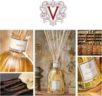 Dr. Vranjes - Ambra 250 ml Diffuser + Double Pack of White Sticks (3 Pieces Bundle)- Luxury Home Fragrance, Made in Italy, Main Scent: Oriental, Olfactory Pyramid: Amber, Patchouli, Sandalwood