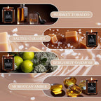 Scented Candles Set, Soy Wax Candles 8 Pack 56 Oz Aromatherapy Candles Gift Set for Women Men （Vanilla/Sandalwood/Amber/Mahogany/Vetiver/Bergamot/Caramel/Whiskey）