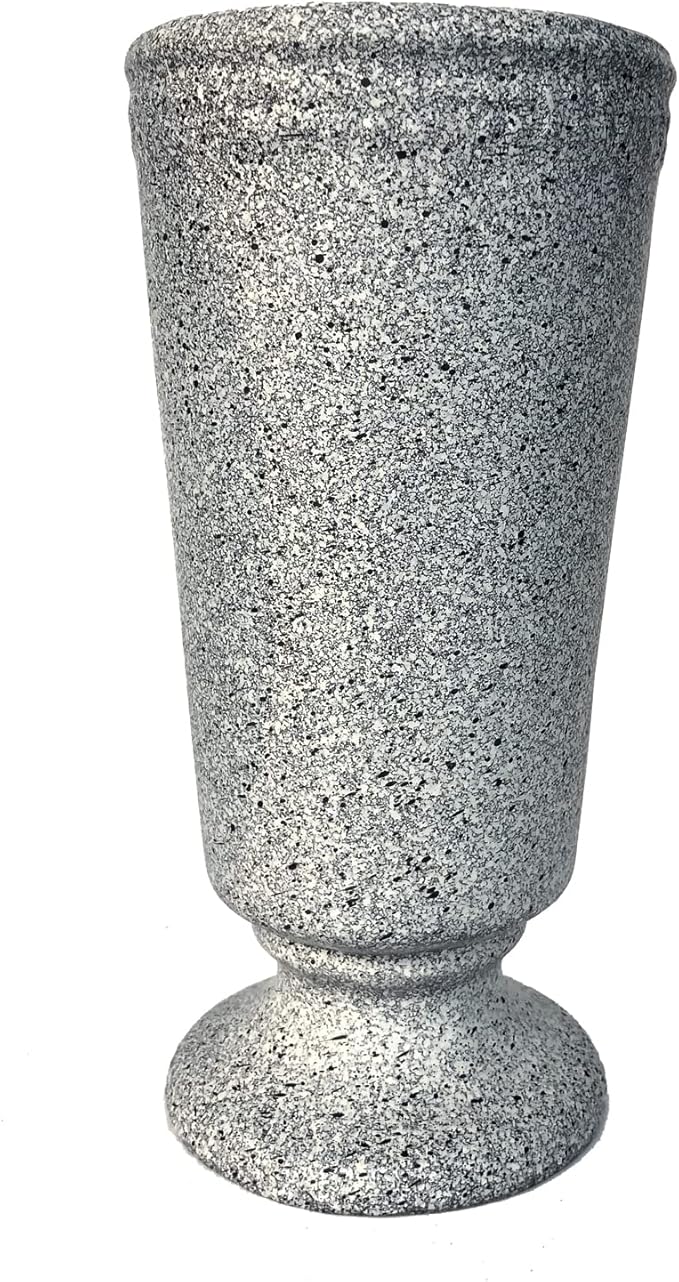 Grave Vase Cemetery Grave Decoration for Cemetery Grave Headstone Flower Vases with Spikes and Floral Foam