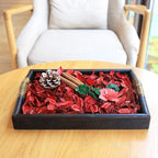 Qingbei Rina Christmas Potpourri Bags,Cinnamon Scented Potpourri Bowl Filler,Red Decorative Dried Flowers Home Fragrance Sachet,Winter Holiday Vase Filler Decor,8.4 oz