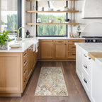 Lahome Moroccan Trellis Entryway Rug, 2x3 Kitchen Rugs Non Slip Washable, Non-Slip Indoor Door Mat Ultra-Thin, Small Throw Carpet for Bathroom Bedroom Entry, Khaki