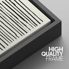 SIGNWIN Canvas Print Wall Art Line Art with Yellow and Red Squares Geometric Line Illustrations Modern Art Mid-Century Modern Warm for Living Room, Bedroom, Office - 24"x36"x3 Black