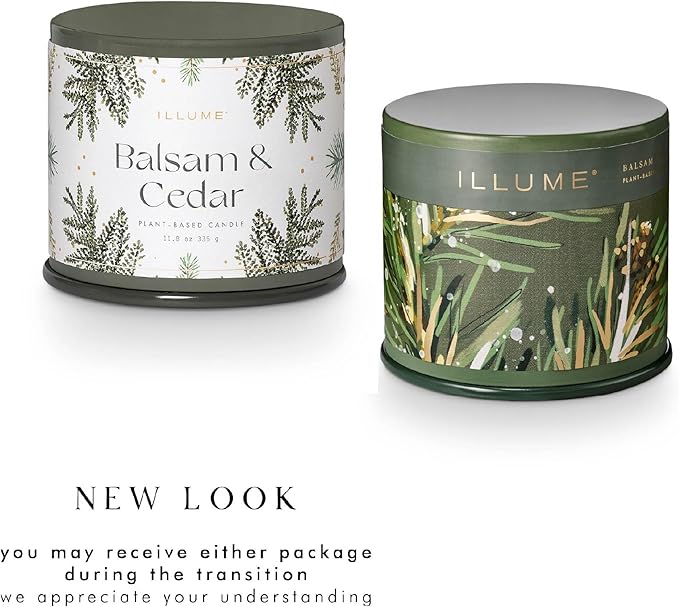 ILLUME Vanity Tin Candle, Balsam & Cedar