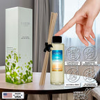 LOVSPA Ocean Flowers Diffuser Oil - Luxury Essential Oils for Diffuser Refill & Air Freshener Room Spray - Long-Lasting & Natural Home Fragrance, Scented Oil for Diffusers, USA Made, 4oz