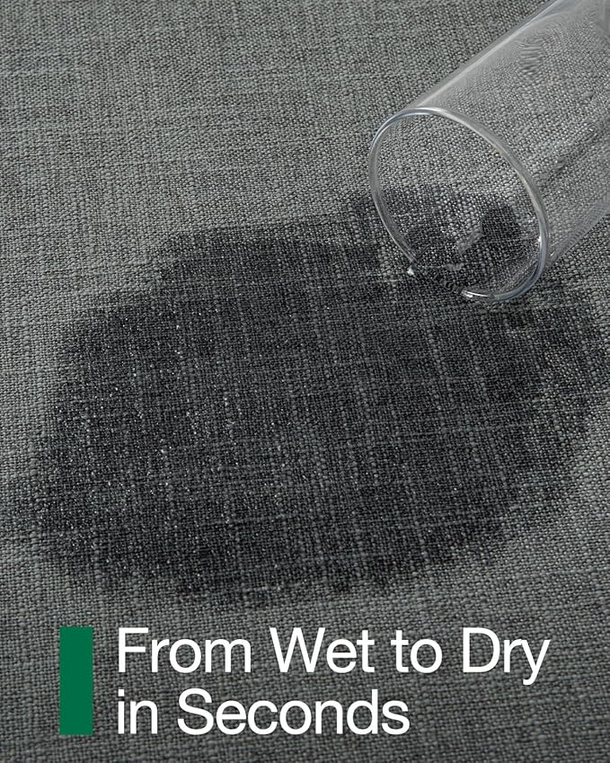 LUMI Ultra Thin Door Mat for Entryway, Low Profile Non Slip Rubber Backing Indoor Doormat, Easy Clean Welcome Entrance Mat for Inside House, Patio, Greenish Grey 20"x32"