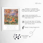 Kitchen Pictures Wall Decor Framed Wall Art Set of 10, White Framed William Morris Wall Art, Blue Artworks for Matisse Prints Set for Room Decor Aesthetic