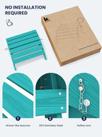 KINGYES Folding Adirondack Ottoman for Adirondack Chair, Aruba