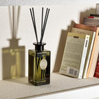 M&SENSE 10.14 oz Large Reed Diffuser Set | Lime Basil Scent Oil Diffuser with Sticks |Hotel Collection Non-Toxic Essential Oil |for Bedroom Bathroom Living Room