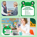 Thank You Teacher Appreciation Gifts, Funny Christmas Encouragement for Teacher Coworker Employee Boss Nurse Graduation Appreciation Week, End of School, Stocking Stuffer, Mini Handmade Crochet Frog