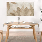 Minimalist & Modern Art for Bedroom Decor Framed Abstract Artwork for Walls Neutral & Contemporary Beige Wall art - Artwork for Living Room and Boho Style Large Abstract Wall Art 24×48IN