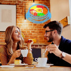 LISIGNVE Bibimbap Neon Sign USB Korean Food Led Light Up Sign Korean Bibimbap Neon Light for Restaurant Kitchen Diner Room Business Wall Decor(16.5”*12.6”)