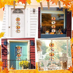 Fall Decorations for Home, Fall Pumpkin Door Sign for Front Door Decor, Autumn Maple Leaf Pumpkin Decorations Wooden Hanging Signs for Home Wall Porch Outdoor Party