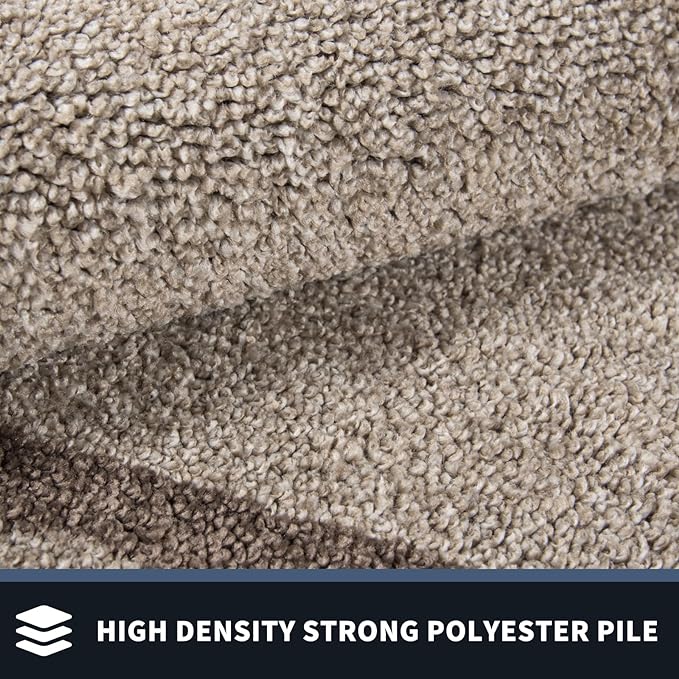 PURRUGS Dirt Trapping Door Mat 32" x 48", Non-Slip/Skid Machine Washable Entryway Rug, Shoes Scraper, Area Rug, Super Absorbent Welcome Mat for Muddy Wet Shoes and Paws, Beige & Grayish Brown