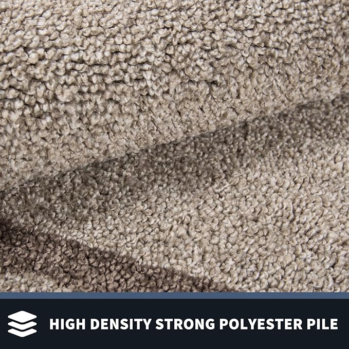 PURRUGS Dirt Trapping Door Mat 20" x 32", Non-Slip/Skid Machine Washable Entryway Rug, Shoes Scraper, Area Rug, Super Absorbent Welcome Mat for Muddy Wet Shoes and Paws, Beige & Grayish Brown