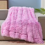 GONAAP Fuzzy Faux Fur Throw Blanket Light Pink Super Soft Cozy Plush Fuzzy Shaggy Blanket for Couch Sofa Bed (Light Pink, Throw(50"x60"))