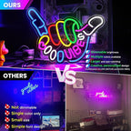 Good Vibes Neon Sign, Niubility Dimmable Good Vibes Only Neon Signs Light with ON/OFF Switch, USB Powered Neon Signs for Wall Decor, Colorful Light Up LED signs for Bedroom Game Room Party Club Decor