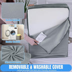 HOMBYS Leg Elevating Adjustable Pillow,High Density Foam Leg Elevation Pillows for After Surgery,Wedge Pillow for Knee or Leg Pain Relief,Leg Support Pillow to Elevate Feet (17"x24"x9")