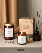 AOOVOO Fresh Coffee Candle - Large Scented Soy Wax Aromatherapy Candle, 22oz