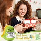 OCCdesign Mini for Women Christmas Birthday I Love You Friendsaurus Handmade Positive Crochet Dinosaur for Friendship Chrismas Inspirational Gift for Bestie Best Friends BFF