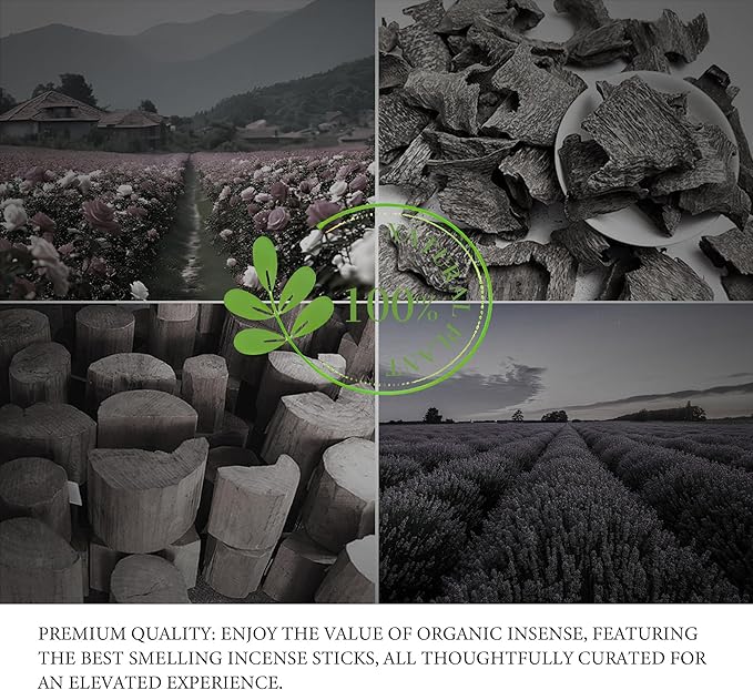 Incense Sticks – 28 Natural Sticks with 7 Scents: Palo Santo, White Sage, Lavender, Rose, Sandalwood, Agarwood & Osmanthus – for Meditation, Spiritual Use & Stress Relief Gifts
