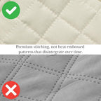 Southshore Fine Living, Inc. Oversized King Quilt Bedding Set, Soft Brushed Microfiber, Wrinkle-Free, Stain and Pet Hair Resistant Bedding, California/King Size Quilt Coverlet Set w/2 Shams, Cream