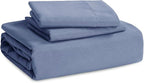 Bedsure Slate Blue Duvet Cover Queen Size - 3 Pieces Prewashed Cotton-Like Extra Soft Bedding Set, Includes 1 Duvet Cover 90x90 Inches with Zipper Closure & 2 Pillow Shams, Comforter Not Included