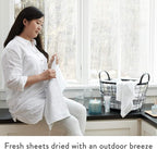 Thymes Petite Reed Diffuser Set – Includes Rattan Wood Sticks, Fragrance Oil, & Glass Bottle – Home Fragrance Oil Diffuser – Luxury Home Decor – Guest Bathroom Essentials (Washed Linen, 4 fl oz)