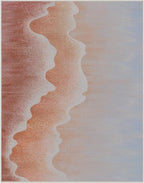 Area Rugs 8x10 for Living Room Bedroom, Modern Abstract Machine Washable Rug, Large Soft Low Pile Floor Cover with Non Slip Backing for Dining Room, Coral Pink