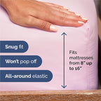 Split King Sheets Set 7 Piece - Includes 4 Pillowcases - Bed Sheets Split King - Soft Hotel Luxury Bedding - Cooling and Breathable - 1 Flat & 2 Fitted & 4 Pillowcases w/ Deep Pockets - Light Pink