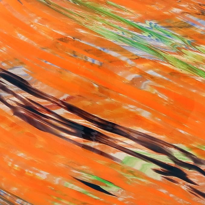 Sunnydaze 10-Inch Gazing Ball for Garden - Glass Gazing Globe for Outside - Garden Orb Yard Decor - Sunset Sky