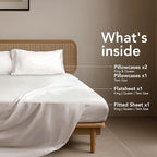 EPITEX 3 Pcs Twin Sheet Set - Viscose Derived from Bamboo, 1400 Thread Count, Silky Soft and Luxurious Hotel Bedding, Breathable Bed Sheets Set for Hot Sleeper, Deep Pocket Up to 16'', Beige