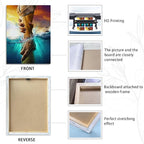 Framed Jesus Christ Canvas Wall Art The Hand of God Jesus Reaching Into Water Christian Painting Prints Biblical Wall Decor Religious Room Decor for Church Prayer Room Schools Hospitals 12" x 16"