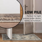 Keen Home Design 2x3 Rug - Machine Washable Entry Rug with Non-Slip Backing, Ideal for Enteryway, Kitchen, Bathroom, Laundry Room - Vintage, Easy Clean, Durable, Low Pile Rug - (2' x 3')