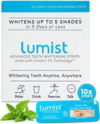 Advanced Teeth Whitening Strips – Pack of 10 (5 Treatments) - 5 Shades Brighter in 5 Days - Mint Flavored with Enamel Safe Comfort Fit Technology - Teeth Whitening Kit for Sensitive Teeth