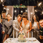 24 PCS Glass Taper Candle Holders Bulk Candlestick Holders Clear Short Tapered Candle Stick Holder Decor Set for Table Centerpiece Wedding Party Advent Christmas Home Decorations (24, Clear)