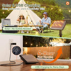 addlon 33(27+6) FT Solar String Lights Waterproof,Patio Light Solar Powered with Remote& USB Port 9+1 LED Shatterproof Bulbs 3 Lighting Modes Outdoor for Camping Backyard Garden