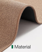 LUMI Indoor Door Mat 24"x36", Ultra Thin Low Profile Non-Slip Doormat for Home Entrance, Absorbent & Stain-Resistant Welcome Mats, Washable Entryway Mat for Front Door, Patio, Porch, Camel