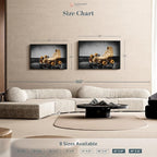 ElephantStock Vintage Skates Pop Wall Art - Horizontal Framed Canvas - 1-Piece Living Room Wall Decor - Sport Photography Canvas Print - Beige and Black Decor for Wall - 43" X 29"