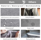 KEEPJOY Hanging Laundry Hamper Bag with Free Adjustable Stainless Steel Door 2 PCs Suction Cup Hooks, Best Choice for Holding Dirty Clothes and Saving Space, Grey